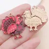 Pavo de Acción de Gracias Goteando Aceite Maíz Calabaza Colgante de Aleación de Zinc Cadena de Teléfono Móvil DIY Colgante para Llavero Accesorios de Joyería