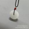 Pingente de Jade Hetian de Xinjiang Pingente de Reposição, Fivela da Paz, Jade Branco, Material Mongol, Pingente de Jaspe Verde Espinafre, Artesanato Atacado