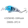 Cebo Falso Mecedor para Chicos Gorditos Hengjia 4g Rayas Blancas Venta al por Mayor Cebo Duro Flotante Micro Cebo Señuelo Artículos de Comercio Exterior