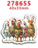 Nuevo parche de resina acrílica 2023, moño, adorables pegatinas decorativas para refrigerador PR278633