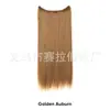 Mecha de Extensão de Cabelo em U Transfronteiriça para Mulheres, Extensão de Cabelo de Uma Peça com Fio de Pesca Grande, Mecha de Extensão de Cabelo Longo Liso Natural Invisível com Presilha