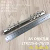 Accesorios para Carpeta Clip de Acero Inoxidable de un Solo Lado Clip de Hierro Dos Tres 6/9/26 Agujeros Anillo Metálico para Encuadernación Clip de Encuadernación