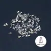 Rhinestones Planos de Circonita Biselada Blancos Mini Decoraciones para Uñas Rhinestones Irregulares Tipo Marquise Blancos Transparentes Decoraciones de Rhinestone para Uñas Súper Brillantes