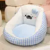 Ovelhinha de Desenho Animado Sofá Preguiçoso Área de Leitura Infantil Sofá Piso de Casa Tatami Almofada Macia Almofada de Assento Almofada para Bumbum