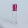 Botella de Roller de Cuentas de Sarga Transparente 10ml Fondo Grueso Botella de Perfumería Tapa de Aluminio Electroquímico Transparente Botella Pequeña para Muestras Venta al por Mayor
