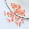 Fruta interessante vidro romã transparente vermelho verde roxo uva pingente DIY acessórios de joias artesanais materiais