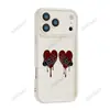 Funda para Teléfono Estilo Oscuro Corazón de Calavera para iPhone 17 Pro Max Suministro de Halloween Funda Mate de Ventana Grande Agradable al Tacto