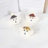 Gorro de peluche de dibujos animados para DIY, accesorios de muñeco de oso, incluyendo dijes para bolso, broches, llaveros para gorro y pinzas para el pelo para decoración