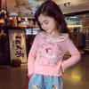 Dulce Camiseta para Niñas, Ropa de Otoño de Moda para Bebés de Manga Larga, Tops para Niñas, Ropa de Otoño para Niños, Versátiles Camisas Básicas