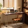 Escritorio Vintage Bauhaus de Madera Maciza para Apartamentos Pequeños, Escritorio Simple para Computadora de Escritorio de Uso Doméstico, Mesa de Trabajo, Mesa Retro