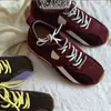 Parche de Cuero Colorido Estilo Ballet Retro con Cordones Zapatilla Deportiva Alemana para Mujer Hace que los Pies Parezcan Más Pequeños Zapatos de Forrest Gump Zapatos Deportivos Casuales Versátiles