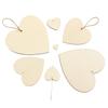 Chips de Madera DIY Pintura a Mano Graffiti Materiales Accesorios Joyería Corazón de Melocotón Tablero de Madera Forma de Corazón Forma de Corazón Colgante de Navidad