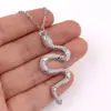 Collar de Serpiente de Comercio Transfronterizo Europeo y Americano para Hombres y Mujeres Colgante de Serpiente para Parejas Cadena para Suéter con Colgante de Serpiente Versátil Retro