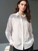 Camisa de Bordado Floral Tridimensional Estilo Alta Inteligencia Otoño Temprano 2026, Camisa de Manga Larga Ligeramente Transparente Estilo Francés Holgada para Protección Solar para Mujer