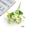 Crisantemo Danzante Simulado de 28 Cabezas Flor Artificial Paquete de Materiales para Pasador DIY Ramo de Margaritas Pequeñas Flor de Jardín Verde Arreglo Floral de Ingeniería