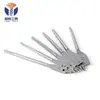 Conjunto de 6 brocas chatas para marcenaria de três pontas atacado broca de haste hexagonal abridor de furos reamer de bloco de madeira broca chata