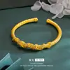 Pulsera Trenzada Infinita Sha Oro Taladro Artesanía Trenzado Retorcido Oro Pulsera Retorcida Antigua Joyería de Mano