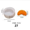 Molde de silicona para modelar carne de naranja y fruta, molde de arcilla para decoración de pasteles con pegamento y gotas de yeso.