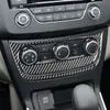 Adequado para acessórios de modificação de interior de carro Nissan Sylphy 16-19 painel de painel de interruptor de ar condicionado de controle central em fibra de carbono