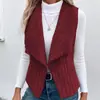 Moda Otoño e Invierno Nueva Casual Simple Sin Mangas Versátil Chaleco Chaqueta Transfronterizo Europeo y Americano Amazon Cuello en V