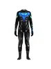 Disfraz de Halloween DC Titans Nightwing Disfraz Cosplay Body con Estampado Muscular Disfraz de Halloween para Role-Playing