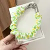 Laço de Cabelo Estiloso de Alta Qualidade Ins Verde Fresco Corda de Pulso Cordão com Fivela Dupla Cordão de Segurança Anti-Perda Cordão para Celular