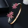 Pulsera de Moda de Lujo Ligero con Circonita Cúbica Completa para Mujer, Sencilla y de Alta Gama, Pulsera Colorida Versátil, Venta al por Mayor
