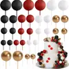 Bolas Decorativas Populares para Bolo Transfronteiriças 32 Peças Combinação de 4 Cores Festa de Aniversário Decoração de Bolo de Casamento Plug-in Estoque Pronto