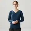 Nueva capa base de punto de cachemira para otoño e invierno, moderna, suave, cómoda, lisa, simple, de manga larga, cálida y elegante para mujer