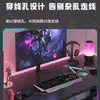 Mesa de e-sports, mesa de escritorio para computadora en casa con estante de almacenamiento, escritorio y silla de oficina, escritorio simple para dormitorio de estudio
