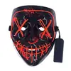 Amazon Wish Máscara Luminosa de Halloween El Luz Fría Ktv Fiesta de Baile Ledmask Fluorescente El Luz Fría