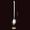 Fabricantes Cuidadosamente Selecionados de Colheres Infantis, Colheres Yuanbao 316, Colheres de Sopa com Cabo Longo, Colheres de Sobremesa Fundas para Restaurante, Aço Inoxidável