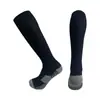 Calcetines de Fútbol con Suela de Toalla, Transpirables, Antideslizantes, Resistentes al Desgaste, Calcetines Largos, Calcetines para Pantorrilla, Calcetines de Entrenamiento Multicolor, Engrosados, Reforzados, Absorbentes de Sudor