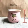 Maceta de flor de suculenta de dibujos animados, cerámica, transpirable, fresca, creativa, expresión linda, para flores y plantas suculentas, maceta para uso en casa