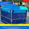 Tanque de Peixe de Lona, Tecido Impermeável Dobrável com Estrutura, Piscina Grande Espessa para Criação de Camarão ao Ar Livre, Pode Ser Armazenado