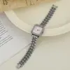 Reloj de Cuarzo con Correa de Acero Elegante Nueva Moda Europea y Americana Cuadrado Reloj de Lujo Ligero Temperamento Reloj de Cuarzo para Dama Venta al por Mayor