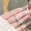 Colar Lágrimas de Sereia para Mulheres, Luxo Leve, Alto Padrão, Simples e Exquisito, Elegante Pingente Gota d'Água Zircônia Corrente de Clavícula Acessório