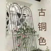 Espaldera para Rosas Trepadoras Plantación de Clematis Valla de Jardín Soporte para Flores de Exterior Poste de Soporte Hierro Forjado Plantas Trepan