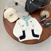 Chaqueta de Bebé Elegante Estilo Coreano de Principios de Primavera, Sudadera Delgada Cálida de Forro Polar para Bebés de Primavera y Otoño, Prenda Superior de Moda para Niños Pequeños