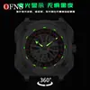 OFNS Comercio Exterior Reloj de Pulsera de Cuarzo Creativo Giratorio Calado Naipes Reloj para Hombre Impermeable Adolescente Reloj Luminoso para Hombre