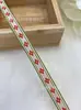 Cinta de bordado jacquard con lazo hecho a mano DIY de 1,0-2,0 cm, accesorios para el cabello, accesorios para ropa de minorías étnicas