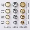 Botones Metálicos Curvos de Doble Anillo Cosidos a Mano para Abrigos de Lana, Chaquetas, Trajes, Botones para Ropa Formal, Botones Dorados