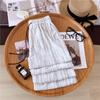 Pantalones de Pierna Ancha de Terciopelo Dorado Tie-Dye para Mujer Primavera y Otoño Nuevos Sueltos con Cordón Ajustable Rectos Casuales Cintura Alta Pantalones Dip