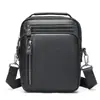 Bolso cruzado casual para el trabajo, de un solo hombro para hombre, capa superior de piel de vaca, bolso de mano cruzado, bolso cruzado para hombre