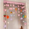 Cortina de Puerta Estilo Coreano Cortina Divisoria Par de Batalla de Dinosaurios Colgante de Velcro sin Agujeros Cortina Colgante de Velcro para Dormitorio Baño Cortina de Puerta para el Hogar Niña
