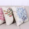 Almohada de lino Suministro Chongyi Almohada de lino Sin relleno Árbol de la vida Imagen Impresión digital Decoración de lino Venta al por mayor