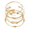Moda Europea y Americana Elegante Conjunto de Collar, Pendientes y Anillo Pendientes Retro de Alta Gama Personalizados Conjunto de Joyería de 37 Piezas para Mujeres