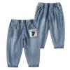Ropa Infantil para Niños 2025 Verano Nuevos Jeans para Niños Mayores con Letras y Números, Pantalones Anti-Mosquitos
