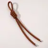Lanyard Colgante de Cuero Peruano Llavero DIY Hecho a Mano Joyería Tejida Manualidades Decoración para Cadena de Teléfono Bolso