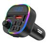 Reproductor MP3 Bluetooth para Coche M53 Llamada Manos Libres Reproducción desde Disco U Tarjeta Plug-in Transmisor FM para Coche Atmósfera Colorida